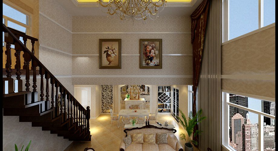 咸阳装饰公司效果图之金泰丝路花城