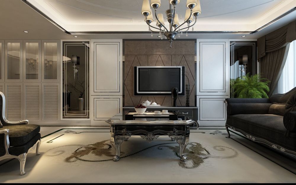 咸阳装饰公司效果图之109方简约三居室