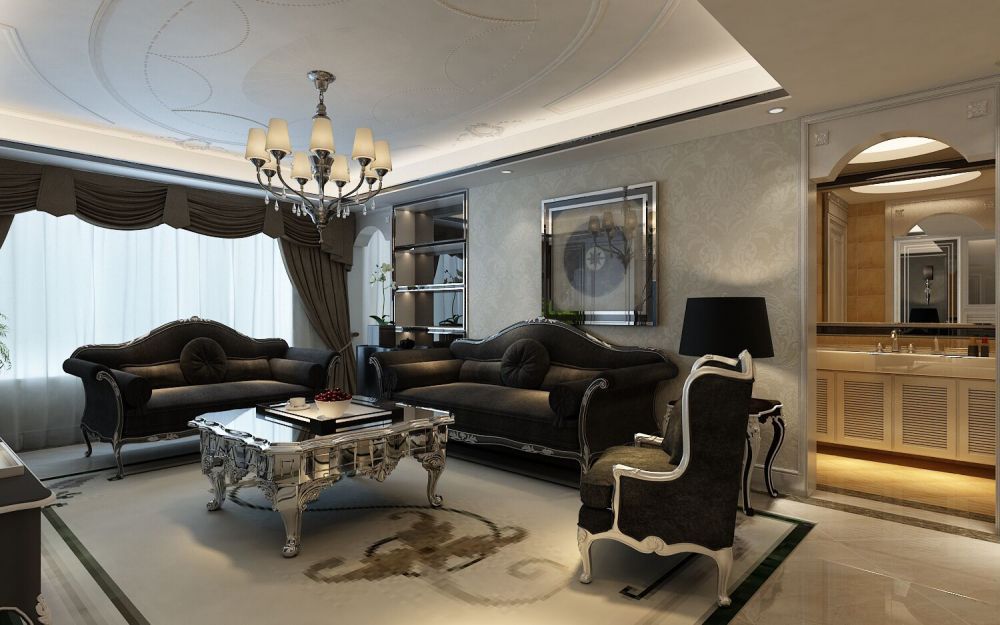 咸阳装饰公司效果图之109方简约三居室