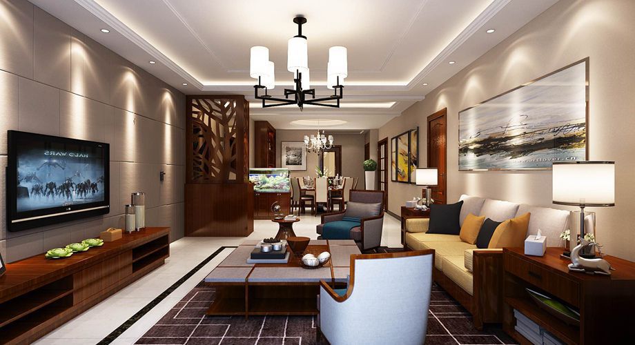 咸阳装饰公司哪家好之渭滨苑新中式风格案例欣赏