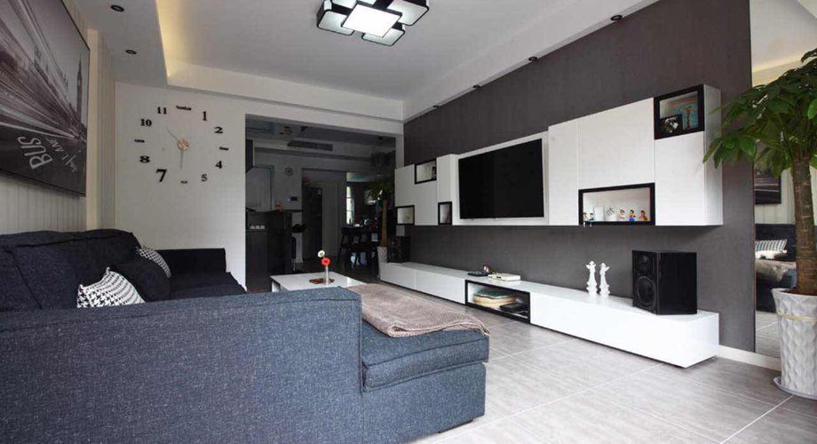 咸阳装潢公司带来经典黑白灰色调案例