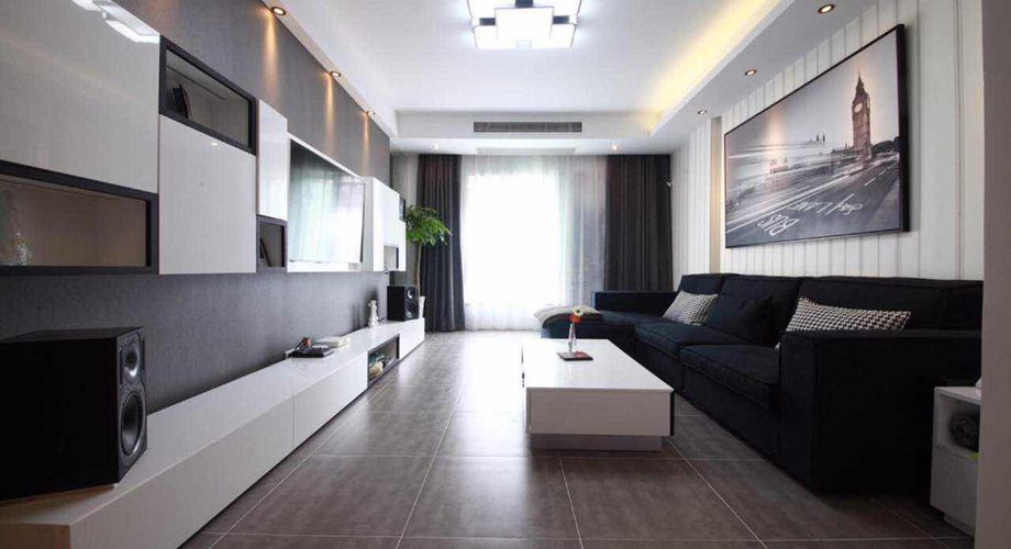 咸阳装潢公司带来经典黑白灰色调案例