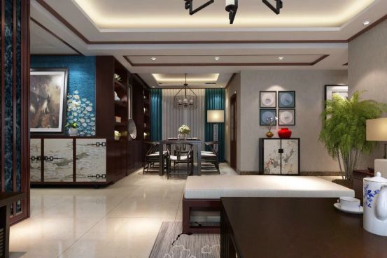 咸阳装饰公司效果图之中铁一局家属院