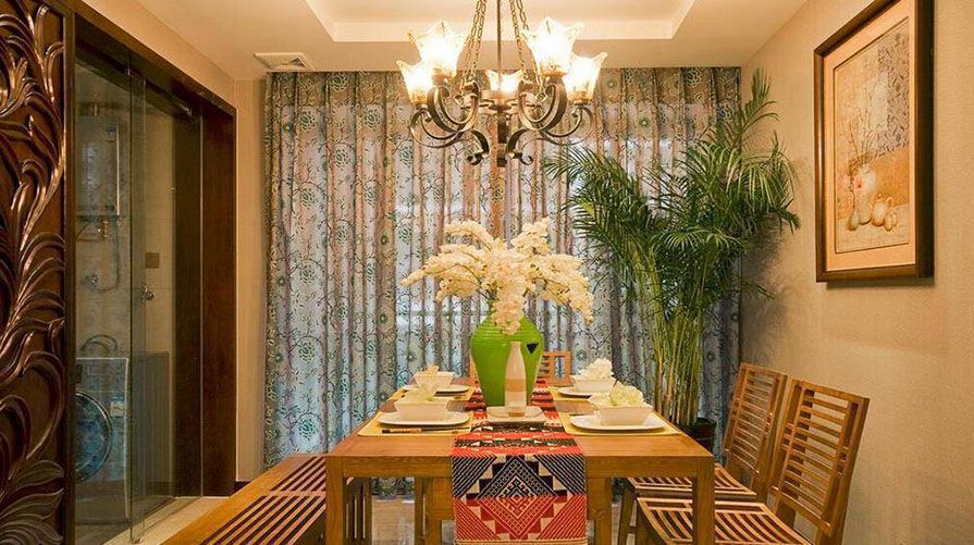 咸阳家装公司带来200方东南亚复式案例