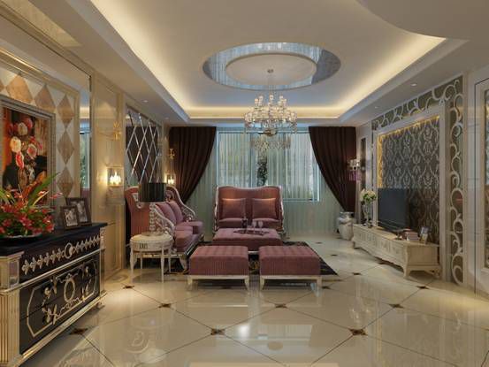 咸阳装饰公司带来220方欧式五居室