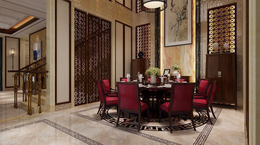 咸阳装潢公司带来476方中式别墅