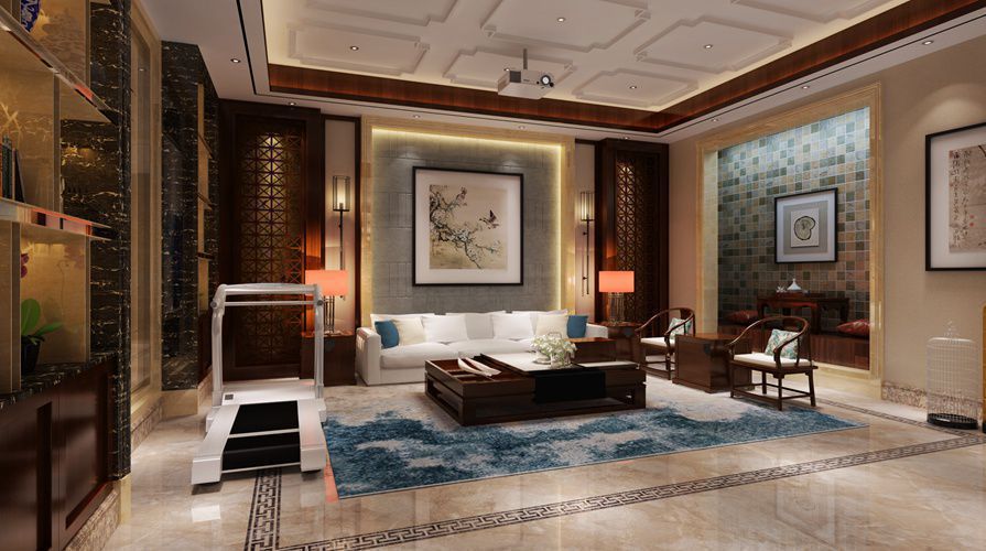 咸阳装潢公司带来476方中式别墅