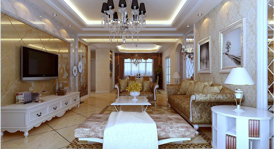 咸阳装饰公司效果图之简欧案例说明