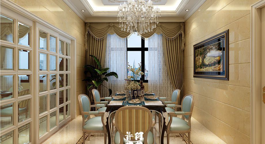 咸阳装饰公司效果图之欧式乾县三元