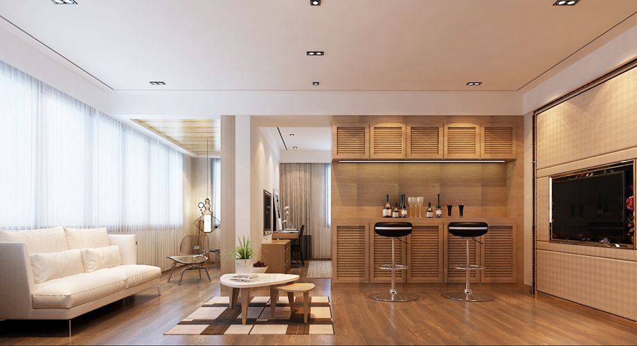 咸阳装饰公司精彩案例之小型公寓简欧风