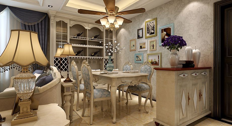 咸阳装饰公司效果图之欧式新古典曲江香都