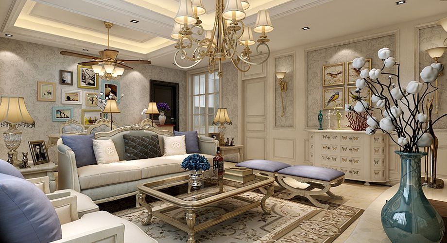 咸阳装饰公司效果图之欧式新古典曲江香都