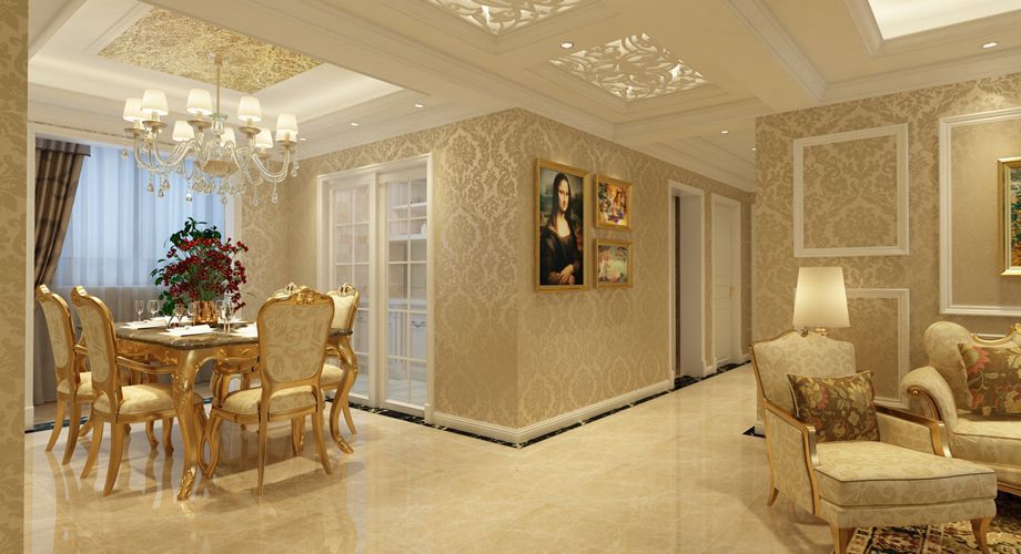 咸阳装饰公司效果图带来简欧案例