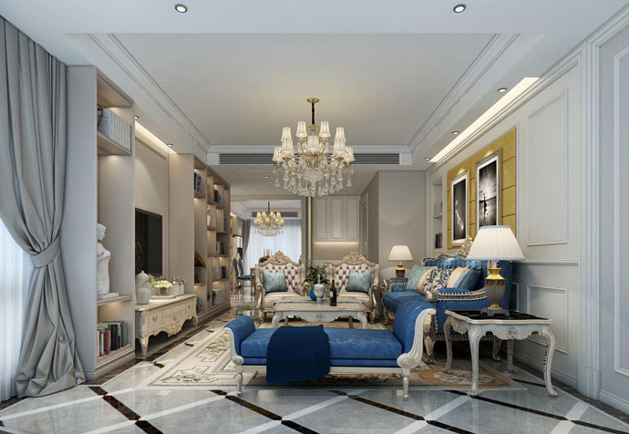 通过咸阳装饰公司效果图帮您分析墙面起皮开裂的原因和技巧