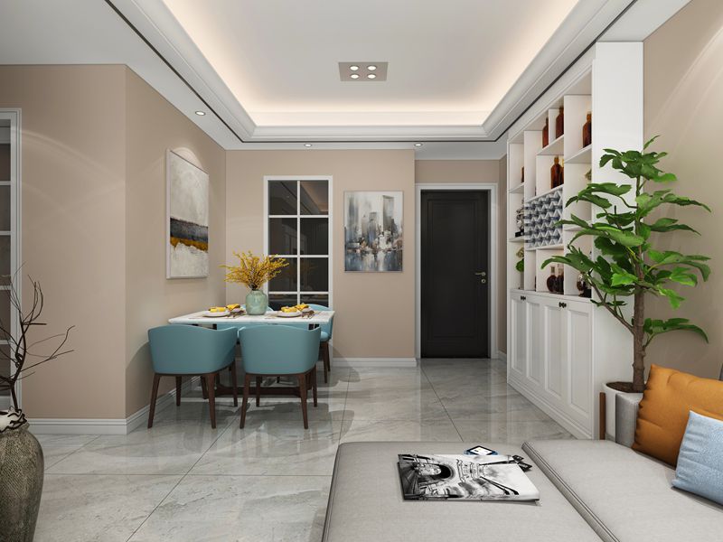 咸阳装修案例94地中海花园简约风格