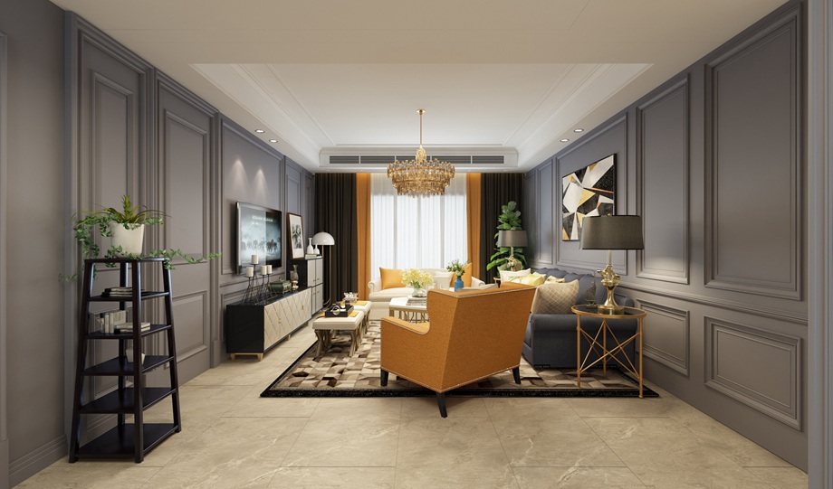 咸阳装修案例美式轻奢风格