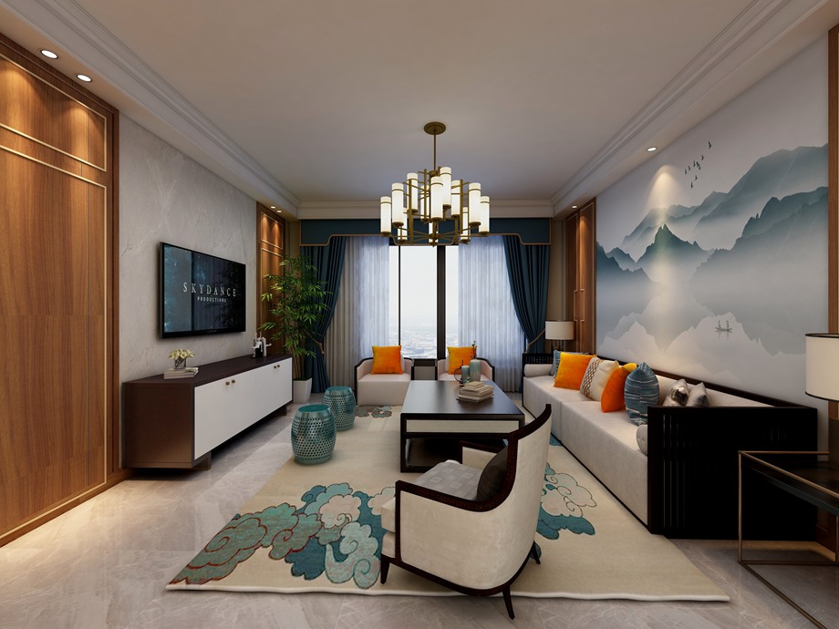 咸阳装修案例—新中式风格