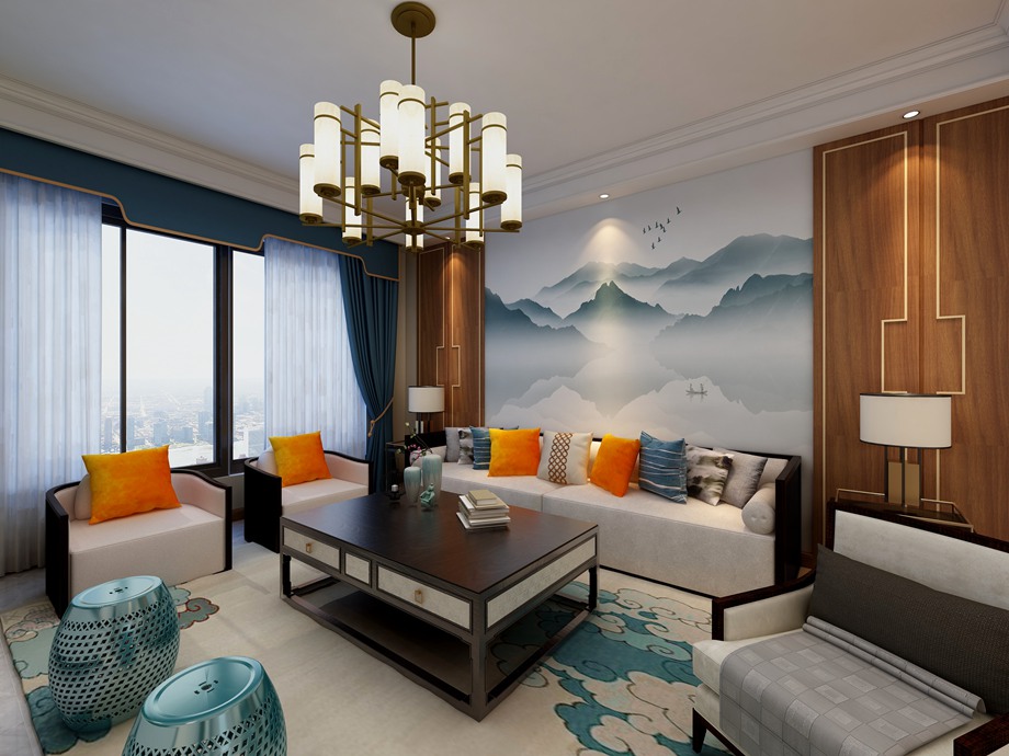 咸阳装修案例—新中式风格