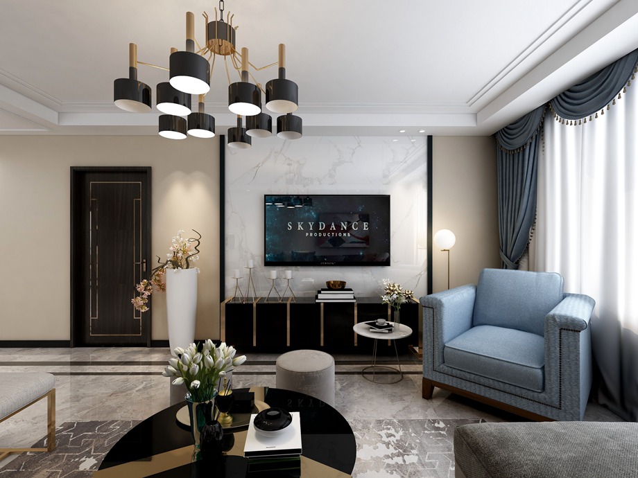 咸阳装修案例咸阳效果图—新中式风格