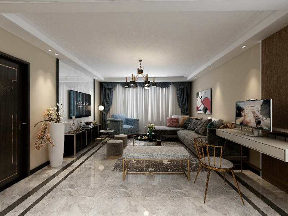 咸阳装修案例咸阳效果图—新中式风格