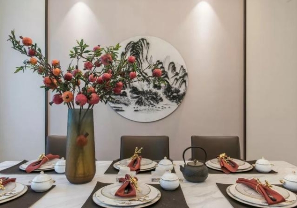 峰光无限：120平新中式，颜值超高、有气质，连餐厅都美极了，太赞了！