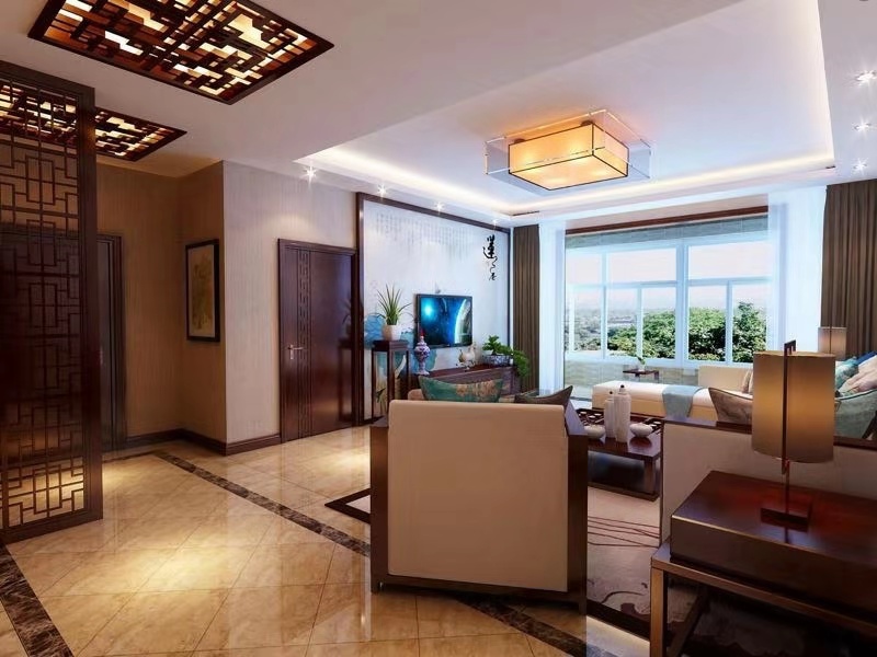 亿龙金河湾-129平米-新中式风格