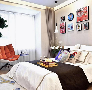 121平米时尚清新样板间