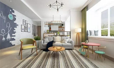 超漂亮的110㎡装修案例，这样的小清晰我喜欢!