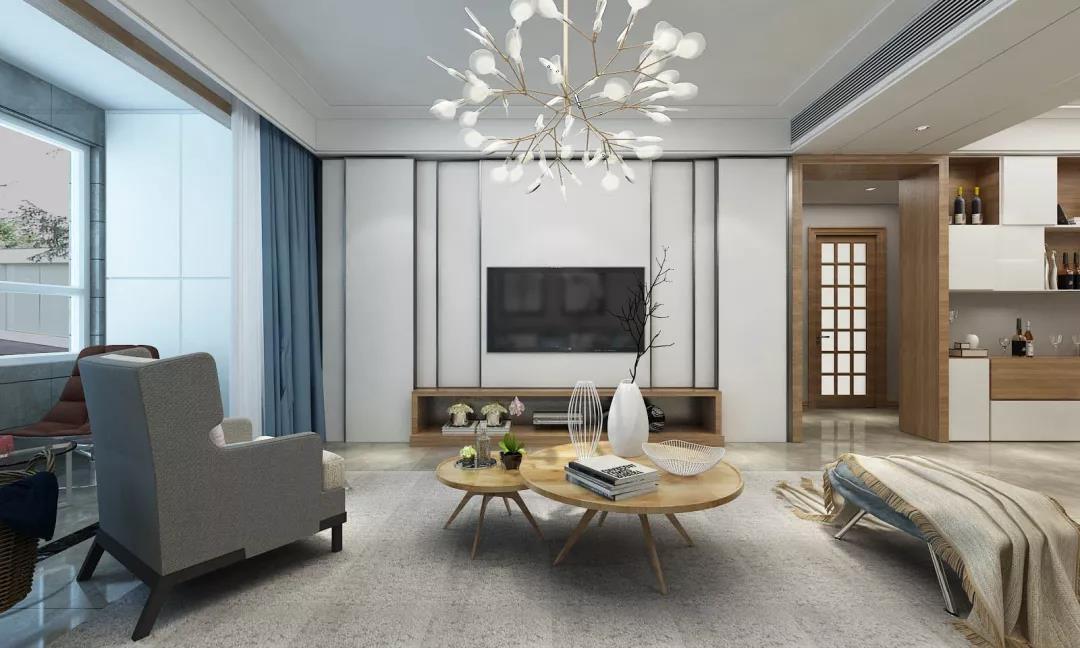 135平超时尚北欧风格效果图，不装推拉门这样弄更漂亮！