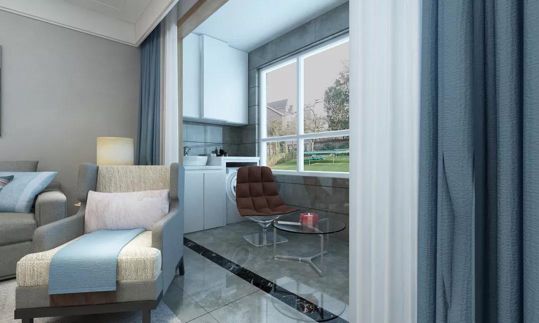 135平超时尚北欧风格效果图，不装推拉门这样弄更漂亮！