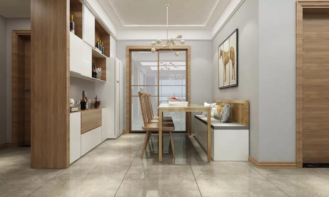 135平超时尚北欧风格效果图，不装推拉门这样弄更漂亮！