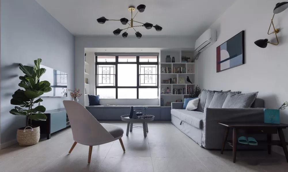 客厅铺灰地砖简约而不简单