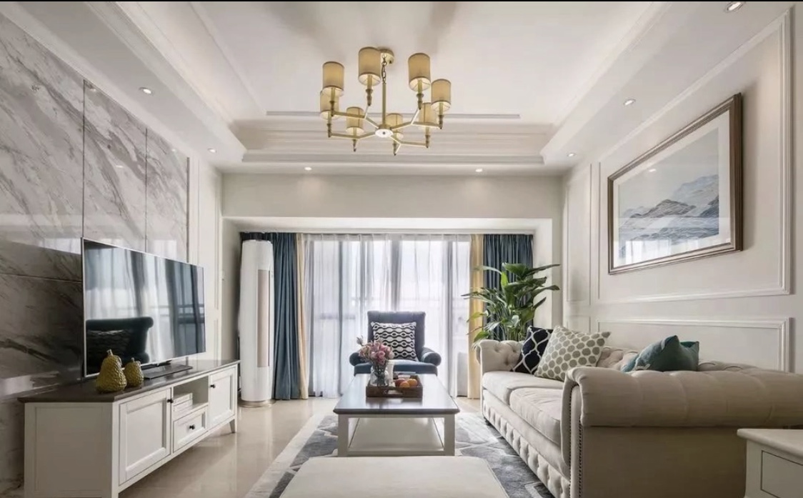 丽彩溪岸庄园134平米美式风格