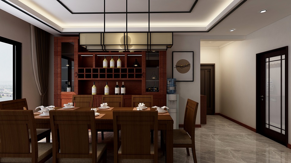 金方圆广场124㎡—新中式风格