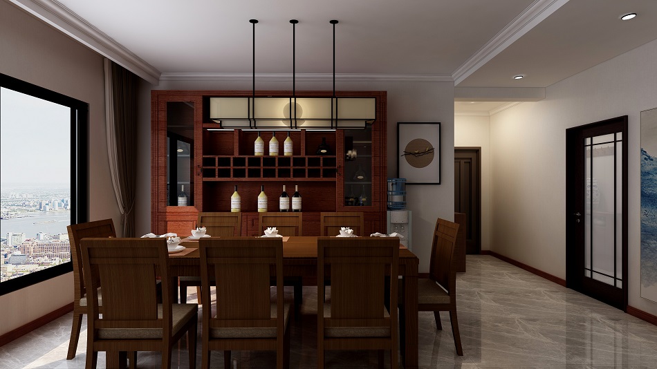 金方圆广场124㎡—新中式风格