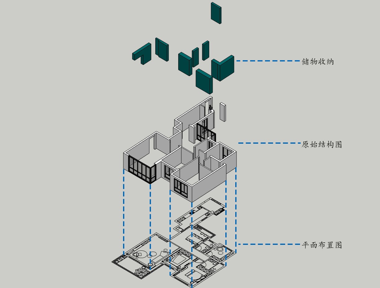 咸阳峰光装饰：155㎡现代台式住宅，简洁大方
