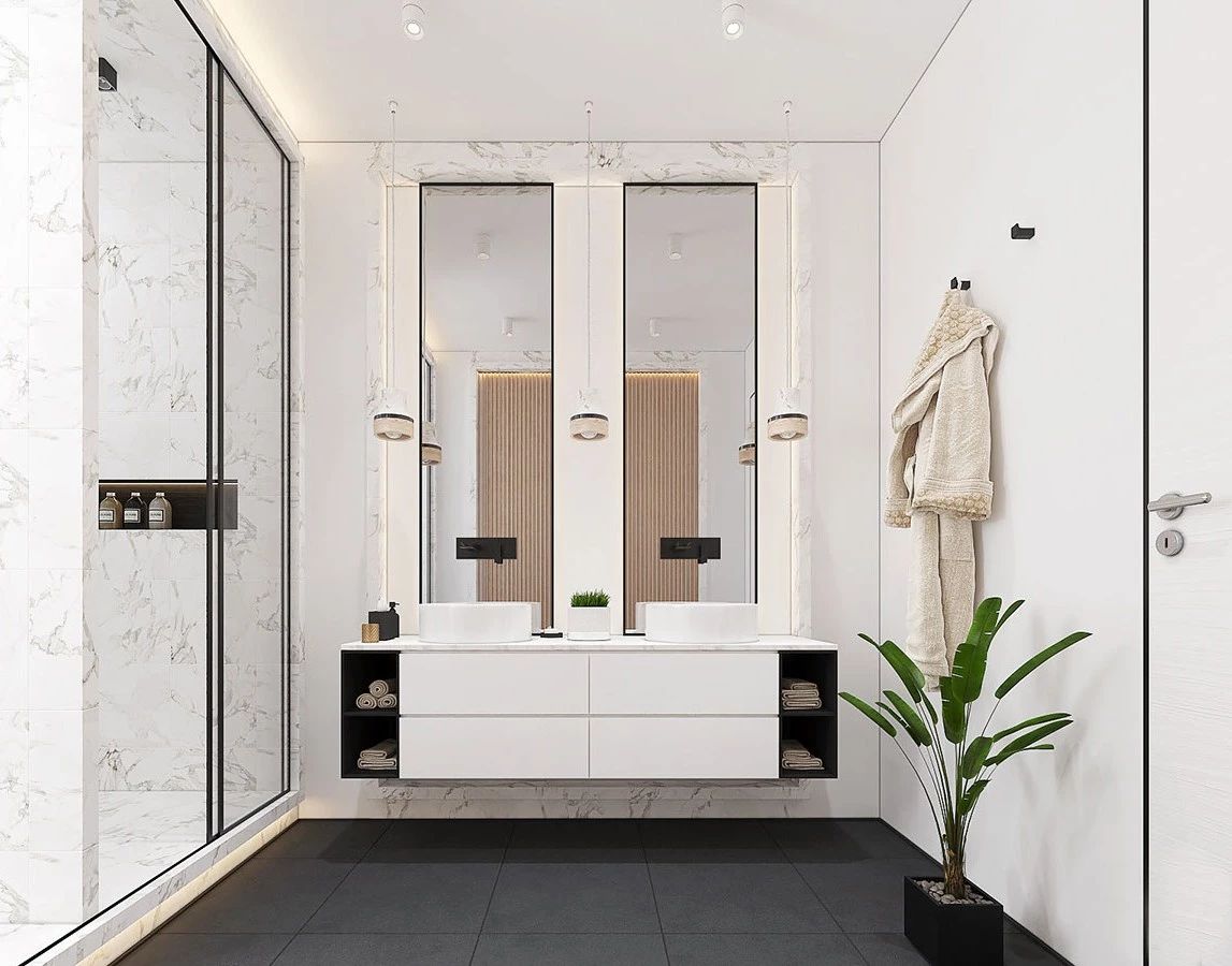 2021流行悬浮式卫生间装修设计，太惊艳了！