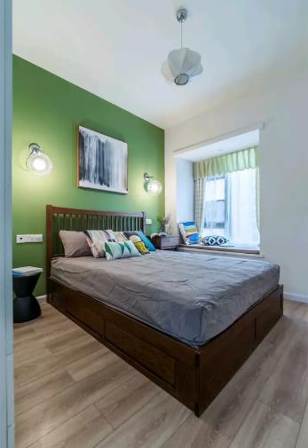 93平北欧风格装修设计，洗衣机+收纳柜统统放阳台！