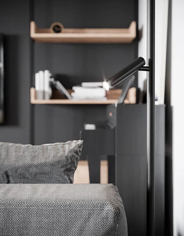 黑白灰色调的三室一厅，这样设计太有格调了！