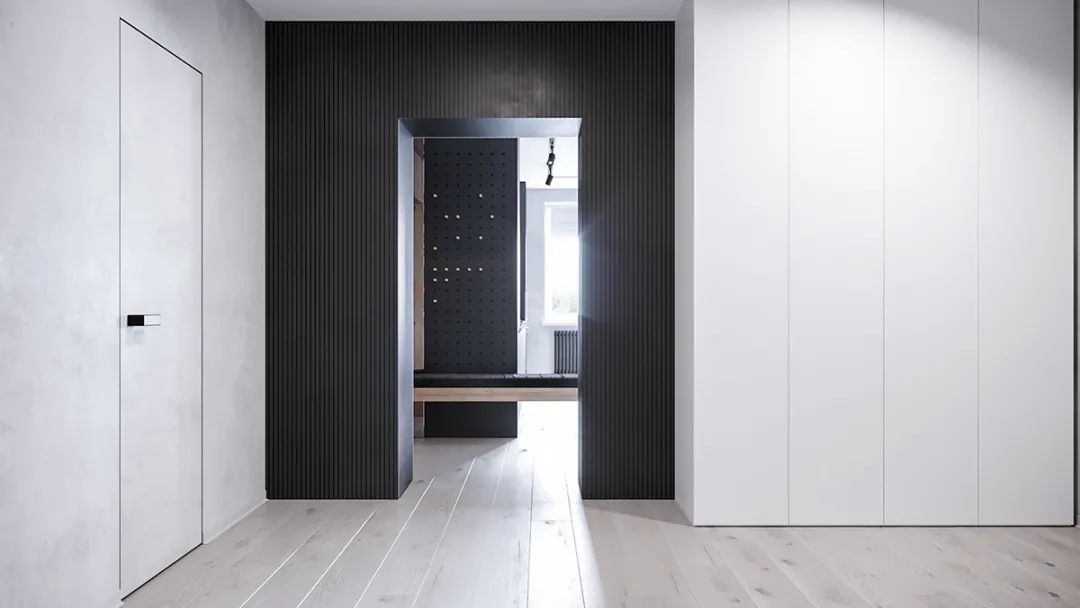 黑白灰色调的三室一厅，这样设计太有格调了！