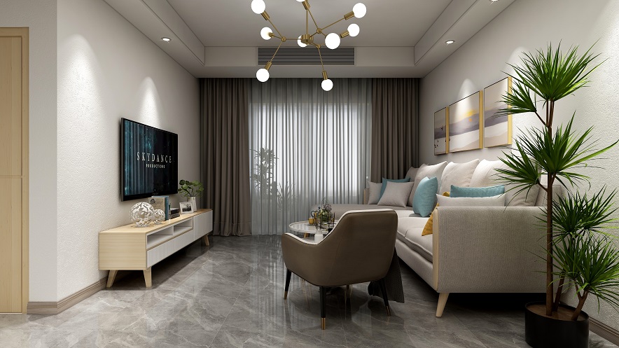 金域咸阳89㎡—轻奢风格