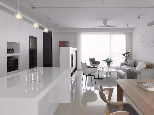 灰白+木色极具现代感的时尚灰空间