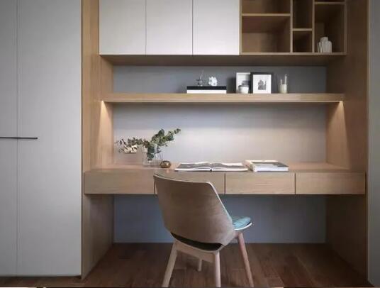 灰白+木色极具现代感的时尚灰空间