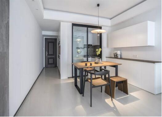 102㎡现代简约风格装修效果图，电视墙超大气！