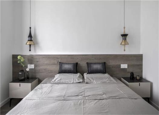 102㎡现代简约风格装修效果图，电视墙超大气！