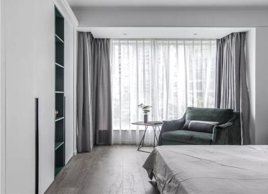 102㎡现代简约风格装修效果图，电视墙超大气！