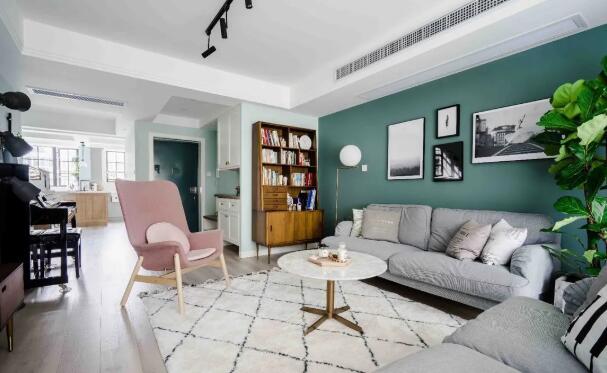 136平新房，巧用色彩搭配全屋漂亮极了