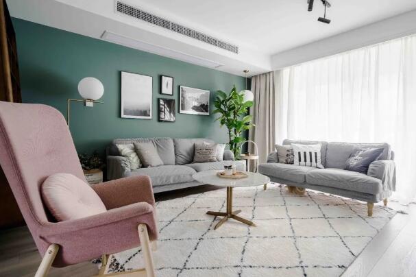 136平新房，巧用色彩搭配全屋漂亮极了