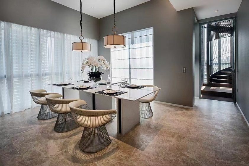 咸阳装修案例外滩一号172㎡—简约轻奢风格