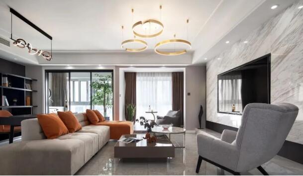 现代简约敞亮，轻奢风格的装修，简约大气